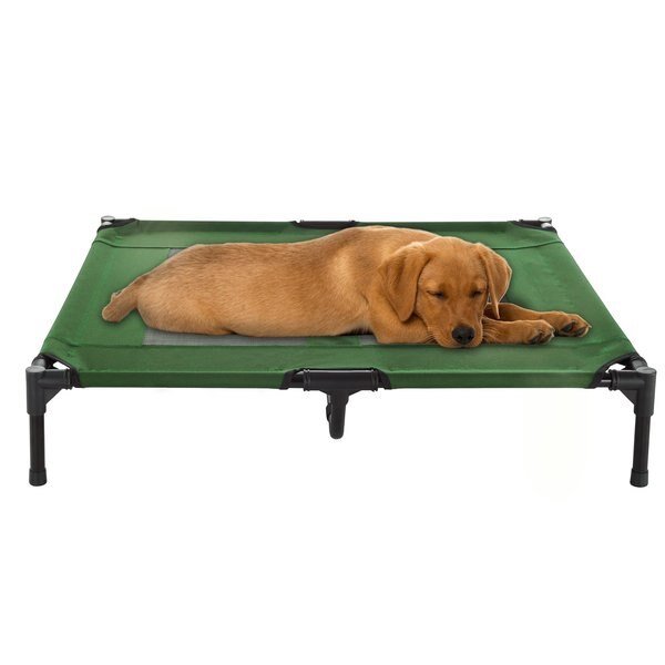 Elevated Portable Pet Bed Cot-Style 36”x29.75”x7” for Dogs and Small Pets | Indoor/Outdoor, Pet Adobe, Mfr#: 807180YSG